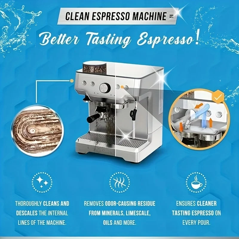 Backflush Tablet Cleaner - Espresso Machine Cleaning Tablets Descaling-Backflush Oil